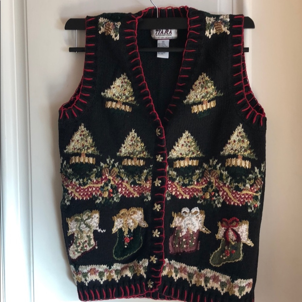 Christmas ugly vest, chaleco navideño